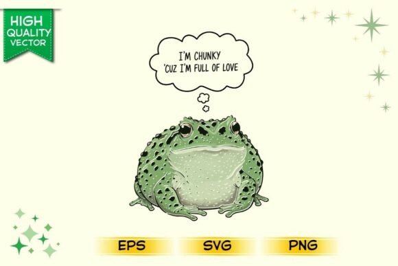 Download I'm Chunky 'Cuz I'm Full of Love PNG - Premium Resources