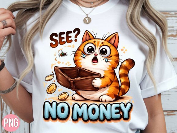 Download Funny Orange Cat No Money Empty PNG - Premium Bundle