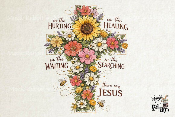 Download Floral Cross Jesus Christian Art PNG - Christian art Collection