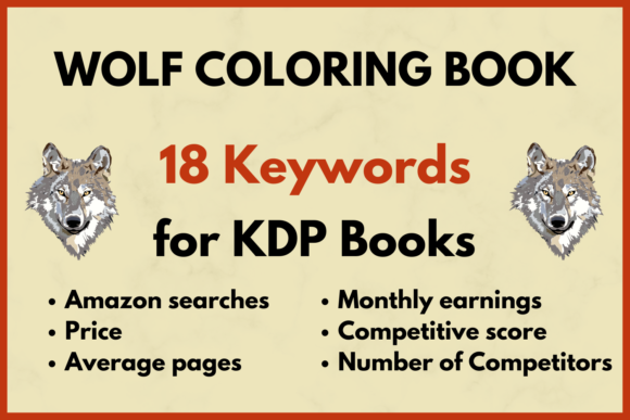 Download Wolf Coloring Book KDP Keyword Research - Premium Resources